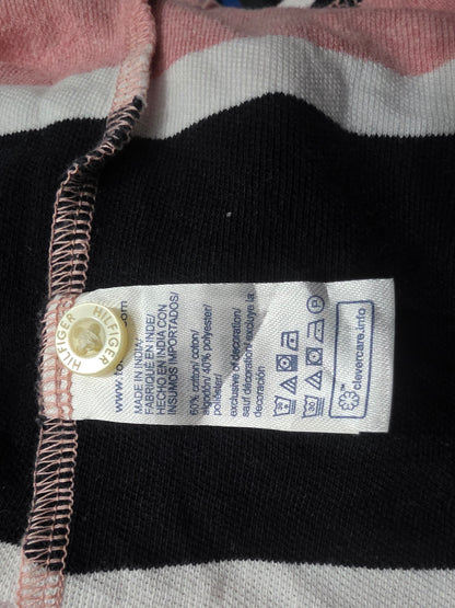 Playera Polo Tommy Hilfiger 2xl Regular Fit Rosa Lineas (Usado)