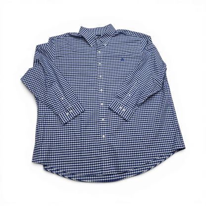 Camisa Brooks Brothers 3xl Cuadro Azul Y Blanco (Usado)