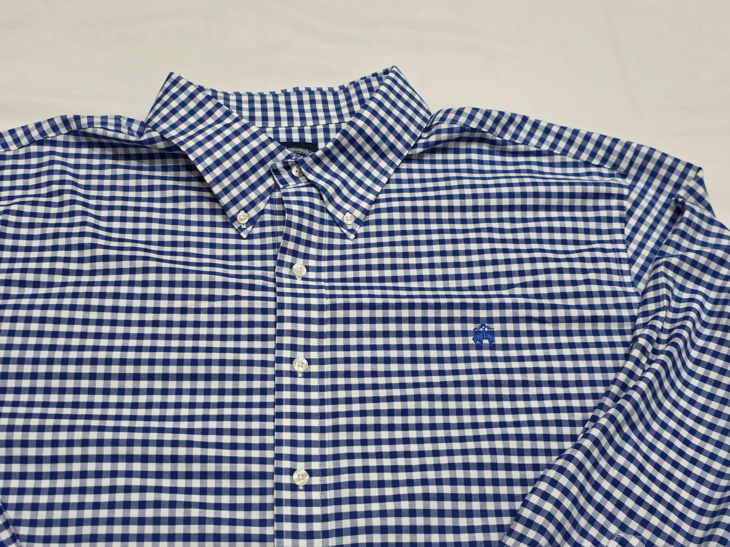 Camisa Brooks Brothers 3xl Cuadro Azul Y Blanco (Usado)