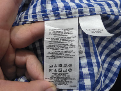 Camisa Brooks Brothers 3xl Cuadro Azul Y Blanco (Usado)