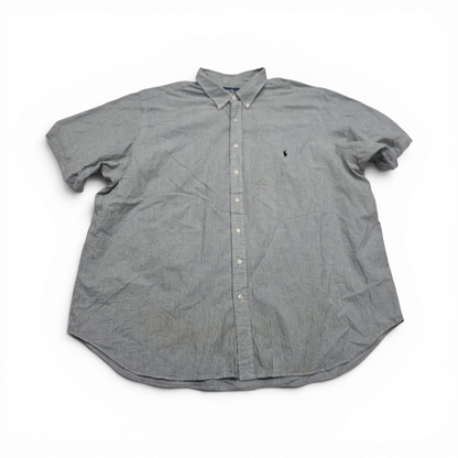Camisa Manga Corta Ralph Lauren 3xb Big Classic Fit Lineas (Usado)
