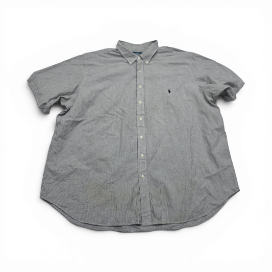 Camisa Manga Corta Ralph Lauren 3xb Big Classic Fit Lineas (Usado)