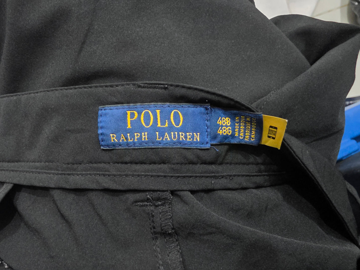 Bermuda Ralph Lauren 48b Negro Pony Negro (Usado)