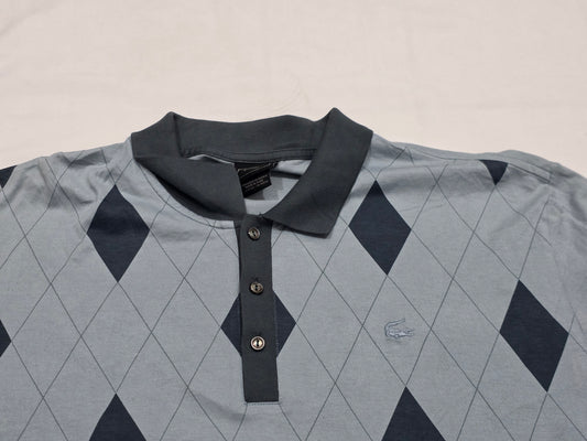 Playera Polo Lacoste 4x Azul Rombos Fr 9 (Usado)