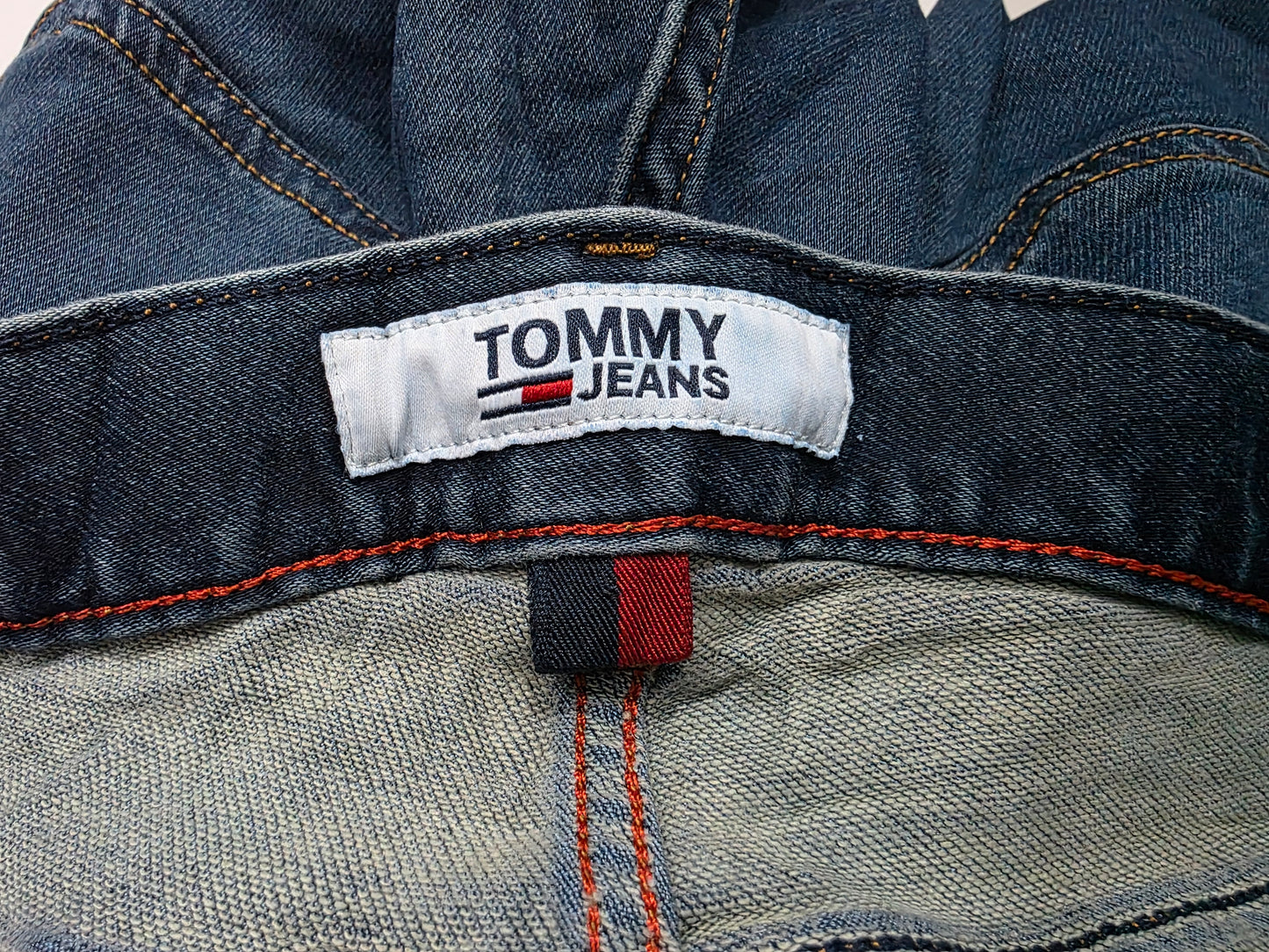 Pantalon Tommy Hilfiger 32x32 Slimetroite Azul (Usado)