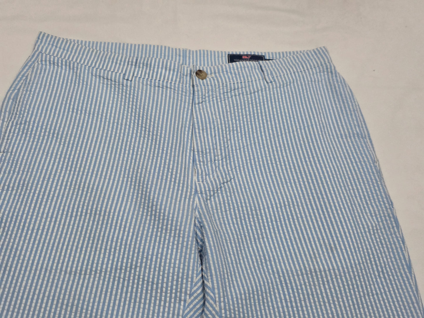 Pantalon Vineyard Vines 36x32 Club Pant Azul Claro Lineas (Usado)