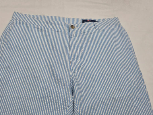 Pantalon Vineyard Vines 36x32 Club Pant Azul Claro Lineas (Usado)