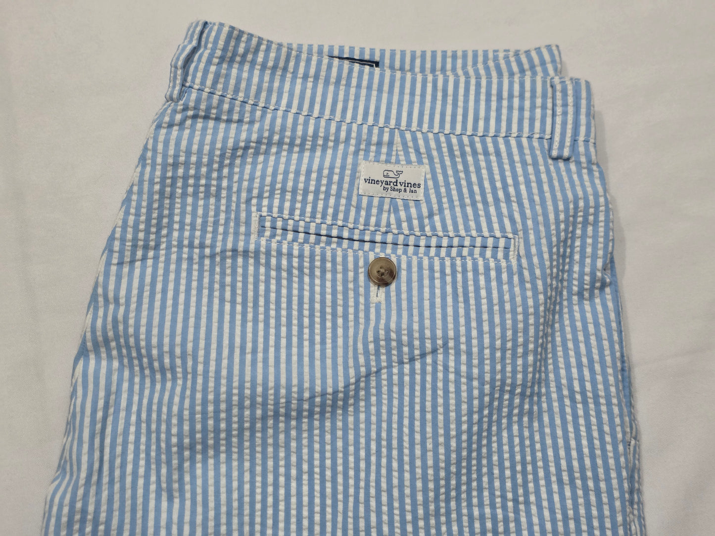 Pantalon Vineyard Vines 36x32 Club Pant Azul Claro Lineas (Usado)