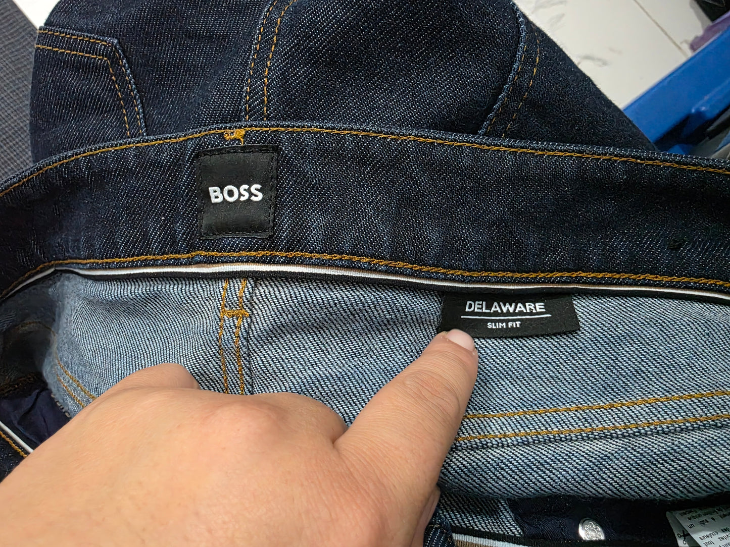 Pantalon Hugo Boss Delaware Slimfit 36x30 Azul (Usado)