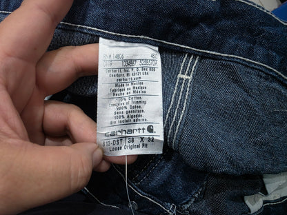Pantalon Carhartt 38x32 Losse Original Fit Azul (Usado)