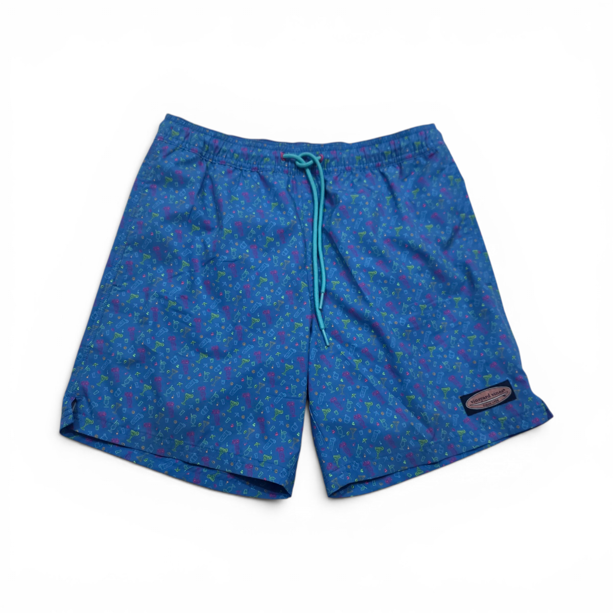 Bermuda Vineyard Vines Xchico Xs Azul Figuras (Usado)