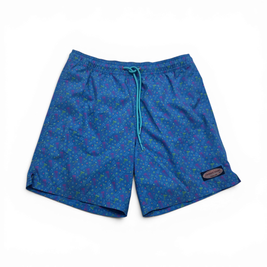 Bermuda Vineyard Vines Xchico Xs Azul Figuras (Usado)