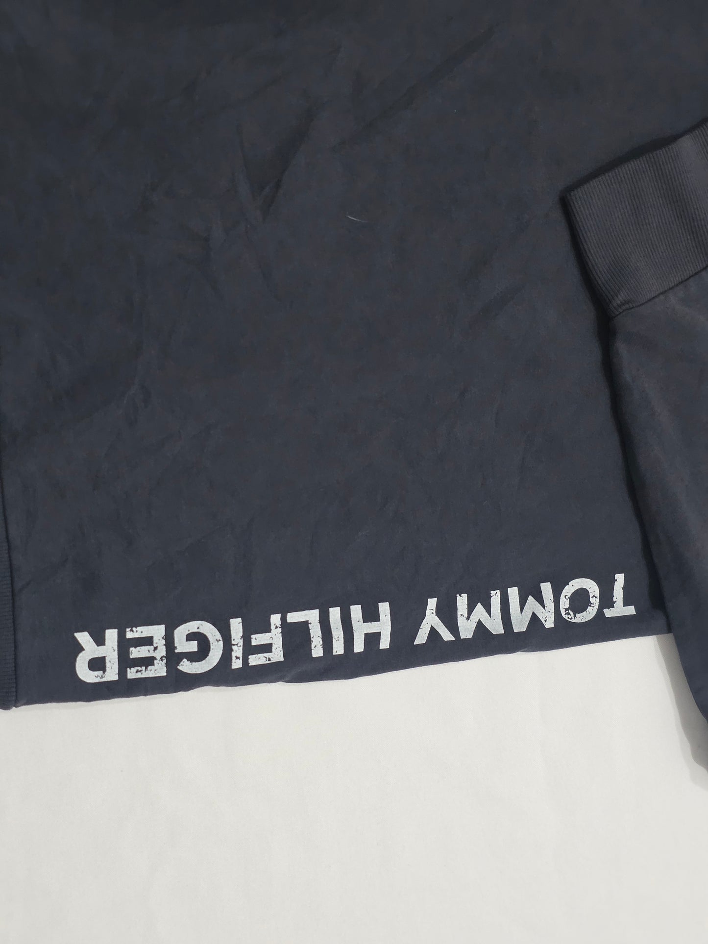 Sudadera Delgada Tommy Hilfiger Chico S Azul Deslavado (NUEVO)