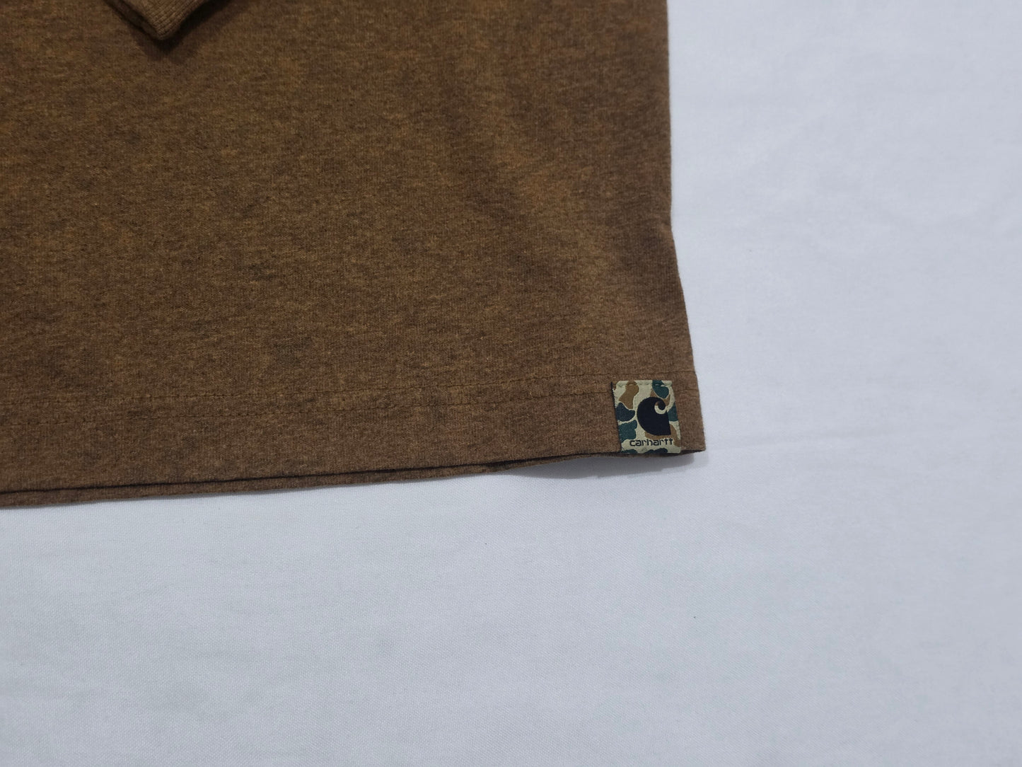 Playera Carhartt Chico S Relaxed Fit Cafe Manga Larga (Usado)