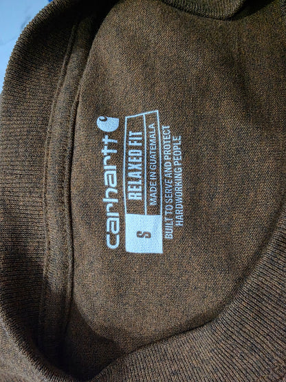 Playera Carhartt Chico S Relaxed Fit Cafe Manga Larga (Usado)