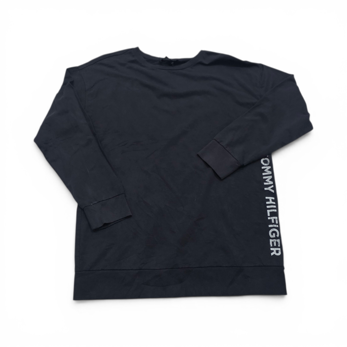 Sudadera Delgada Tommy Hilfiger Chico S Azul Deslavado (NUEVO)