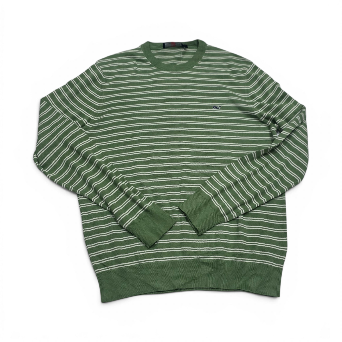 Sueter Vineyard Vines Mediana M Verde Lineas (NUEVO)