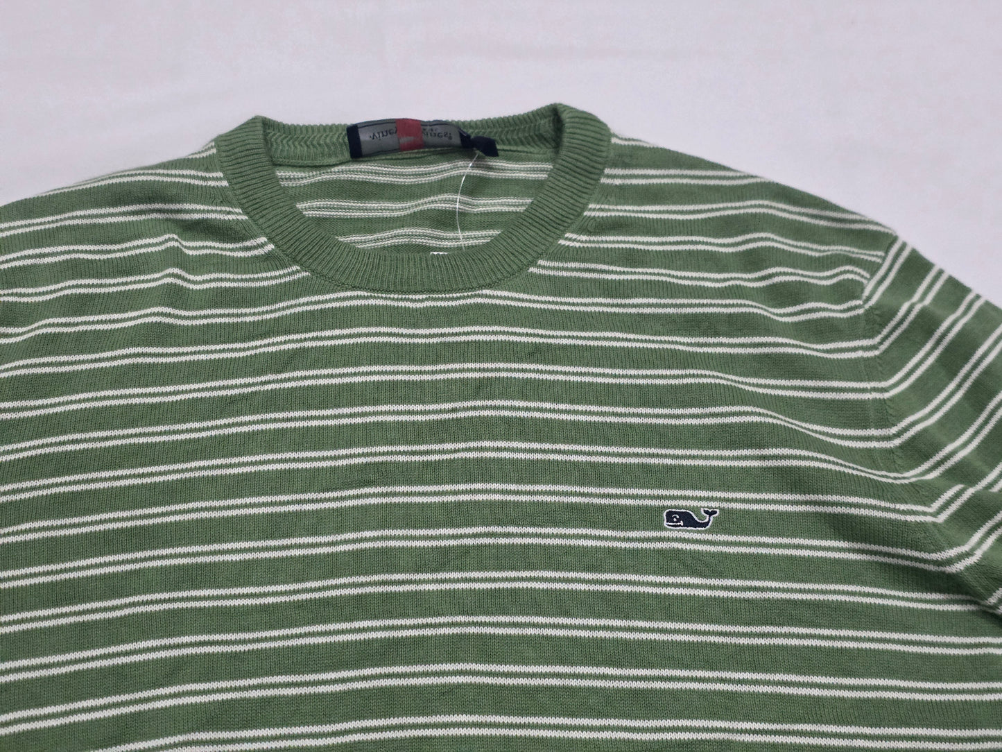 Sueter Vineyard Vines Mediana M Verde Lineas (NUEVO)