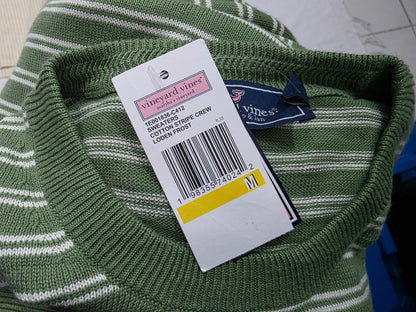 Sueter Vineyard Vines Mediana M Verde Lineas (NUEVO)