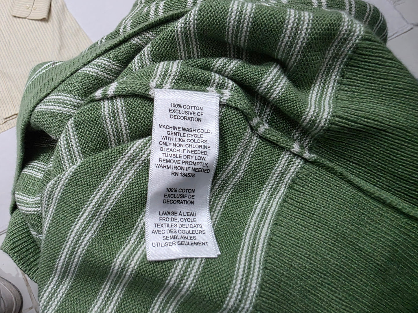 Sueter Vineyard Vines Mediana M Verde Lineas (NUEVO)