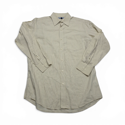 Camisa Tommy Hilfiger Mediana M Amarillo Opaco Lineas (Usado)