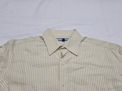 Camisa Tommy Hilfiger Mediana M Amarillo Opaco Lineas (Usado)
