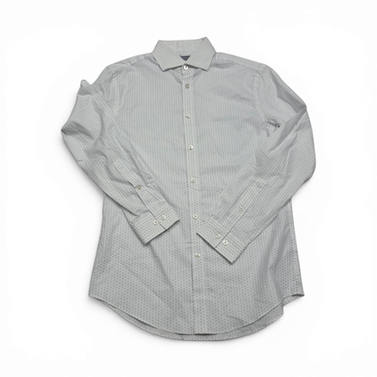 Camisa Michael Kors Mediana M Slimfit Stretch Blaco Figuras (Usado)