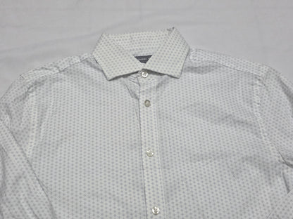 Camisa Michael Kors Mediana M Slimfit Stretch Blaco Figuras (Usado)
