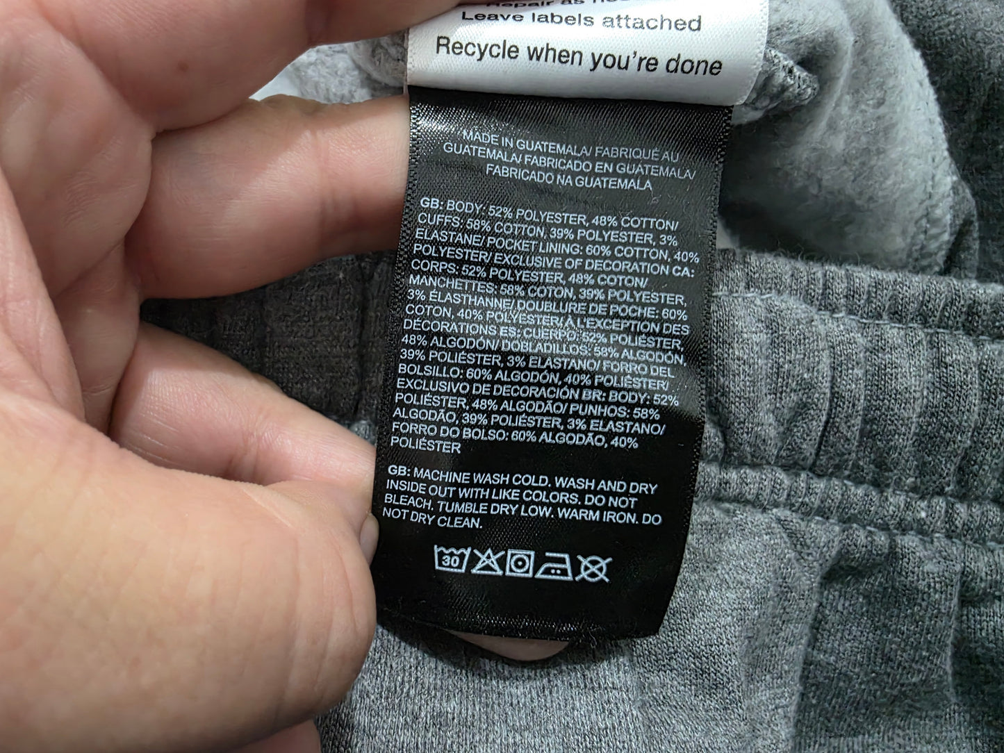 Pants The North Face Grande L Gris (Usado)