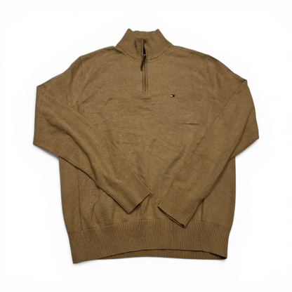 Sueter Tommy Hilfiger Grande L Cafe Cierre Corto (Usado)