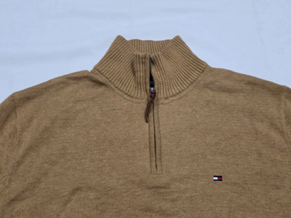 Sueter Tommy Hilfiger Grande L Cafe Cierre Corto (Usado)