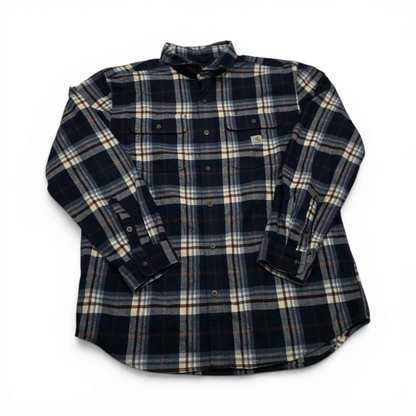 Camisa Gruesa Carhartt Grande L Lossefit Azul Cuadros (Usado)