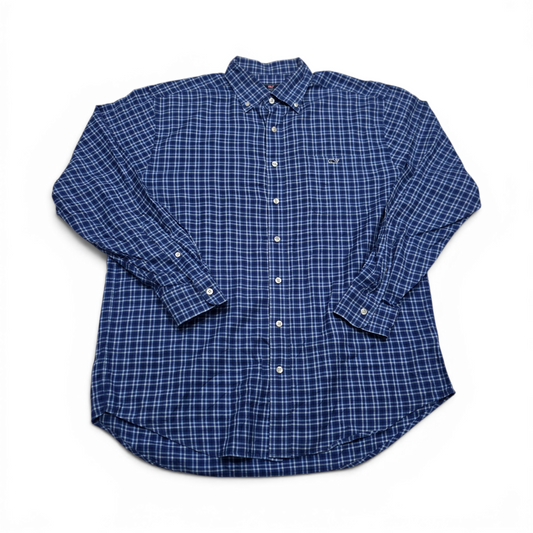 Camisa Vineyard Vines Grandel Classicfit Azul Marino Cuadro (Usado)