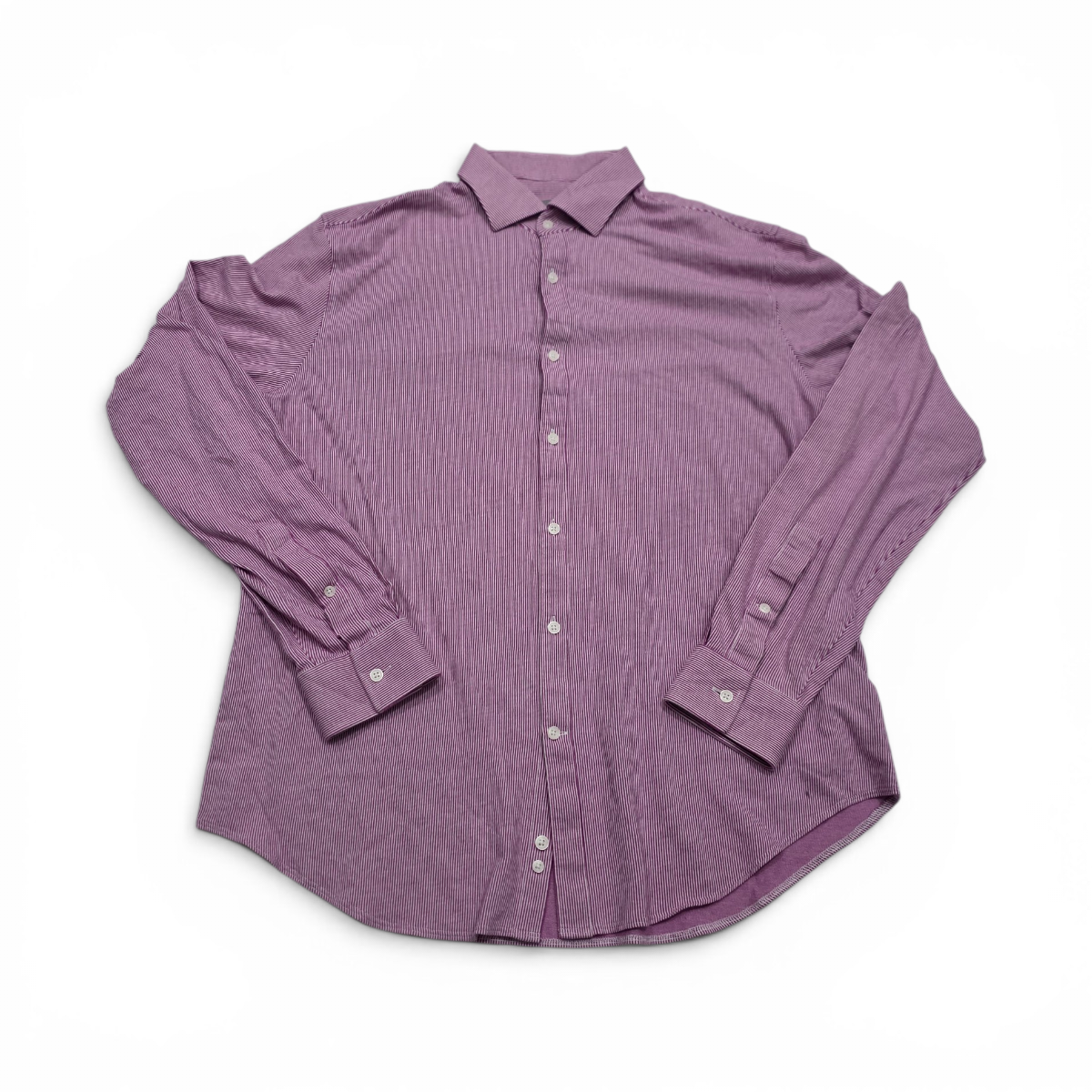 Camisa Michael Kors Grande L Slimfit Rosa Lineas (Usado)