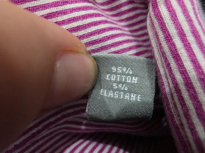 Camisa Michael Kors Grande L Slimfit Rosa Lineas (Usado)
