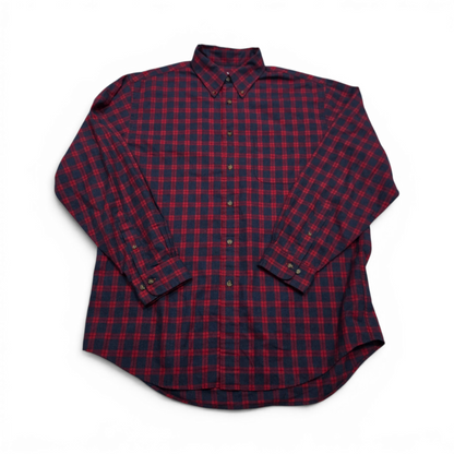 Camisa Brooks Brothers Grande L Cuadro Rojo Azul (Usado)