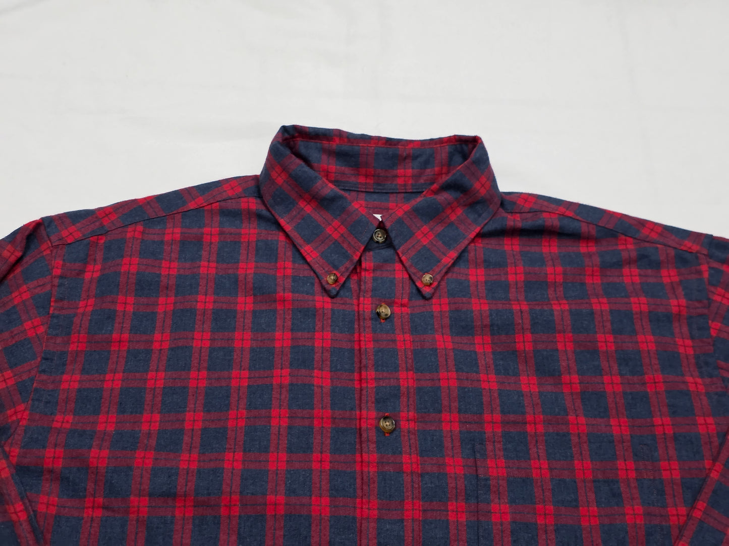 Camisa Brooks Brothers Grande L Cuadro Rojo Azul (Usado)