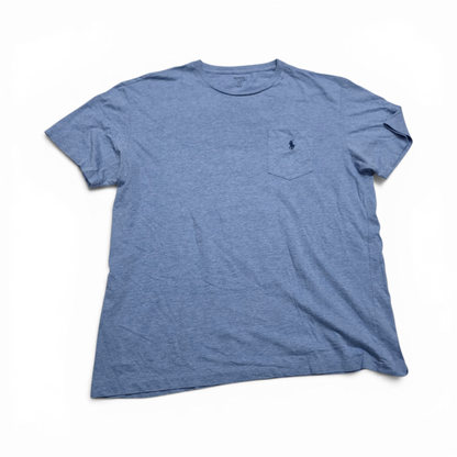 Playera Ralph Lauren Grande L Azul Claro Pony Azul Bolsa (Usado)