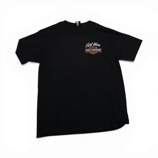 Playera Harley Davidson Grande L Negro (Usado)