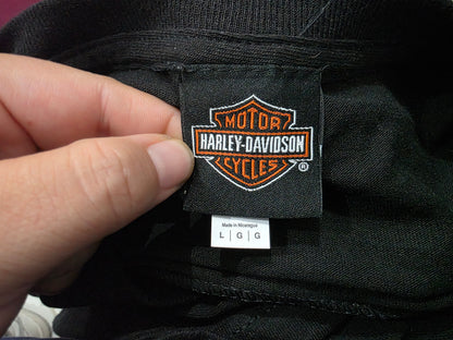 Playera Harley Davidson Grande L Negro (Usado)