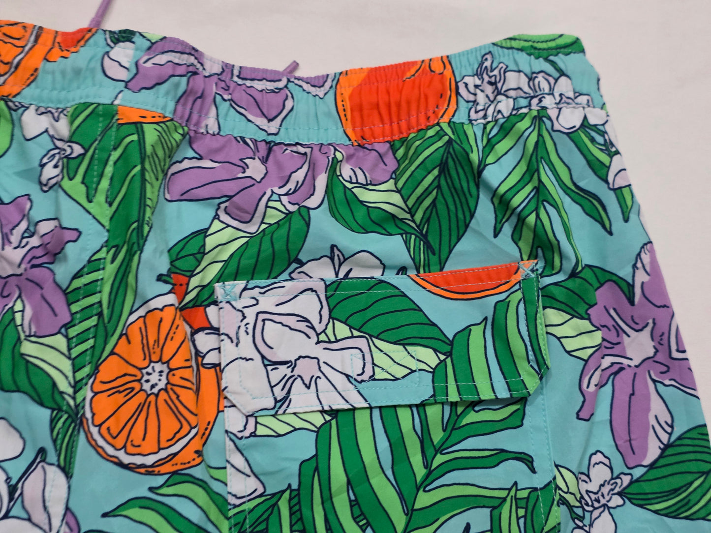 Bermuda Vineyard Vines Xgrande Xl Verde Flores (Usado)