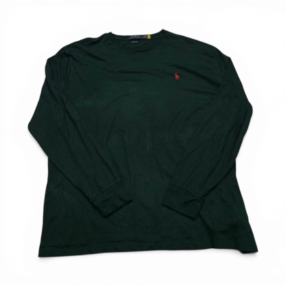 Playera Ralph Lauren Xgrande Xl Verde Big Pony Espalda (Usado)
