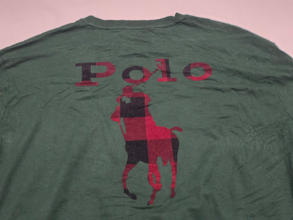 Playera Ralph Lauren Xgrande Xl Verde Big Pony Espalda (Usado)