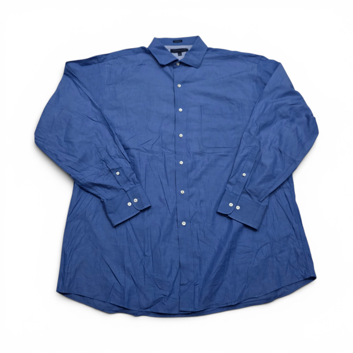 Camisa Tommy Hilfiger Xgrande Xl Azul Regular Fit (Usado)