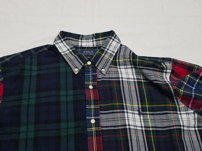 Camisa Ralphlauren 2xlclassicfit Cuadro Verde, Rojo Y Blanco (Usado)