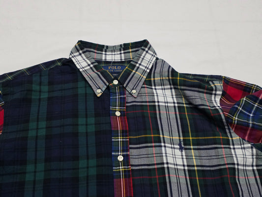 Camisa Ralphlauren 2xlclassicfit Cuadro Verde, Rojo Y Blanco (Usado)