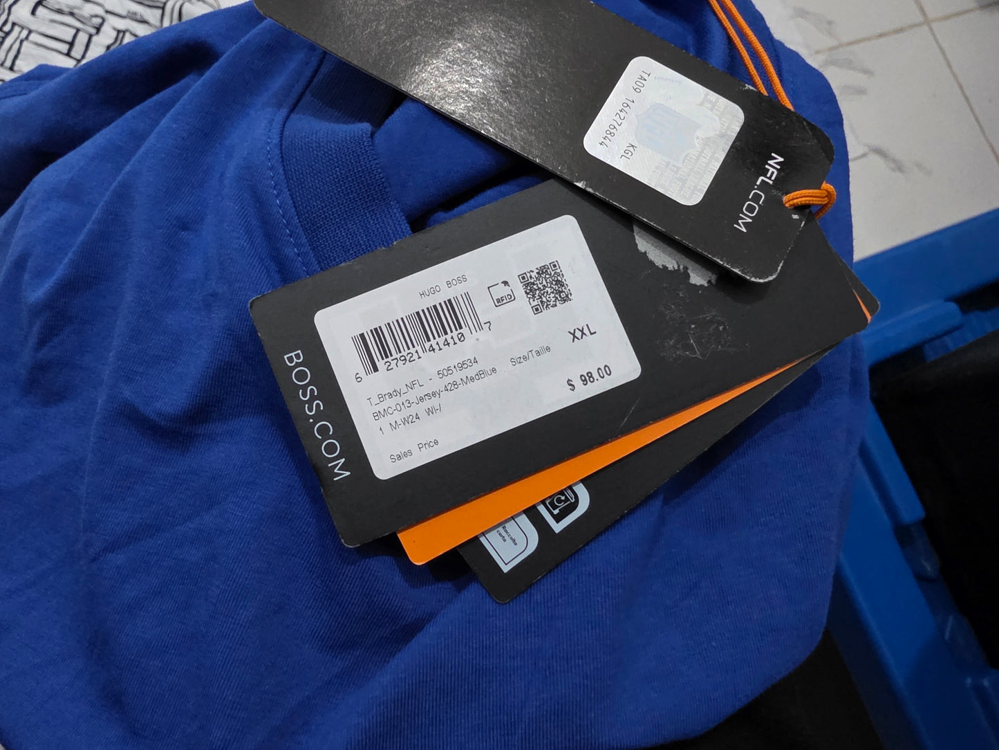 Playera Hugo Boss Xxl Azul Ny Giants (2XL)