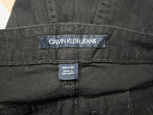 Pantalon Recto Calvin Klein 32x30 Negro