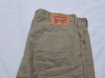 Pantalon Recto Levis 505 36x32 Cafe Claro