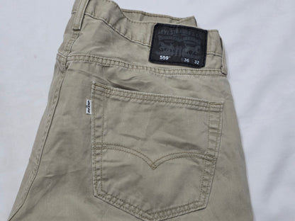 Pantalon Recto Levis 559 36x32 Beige Oscuro